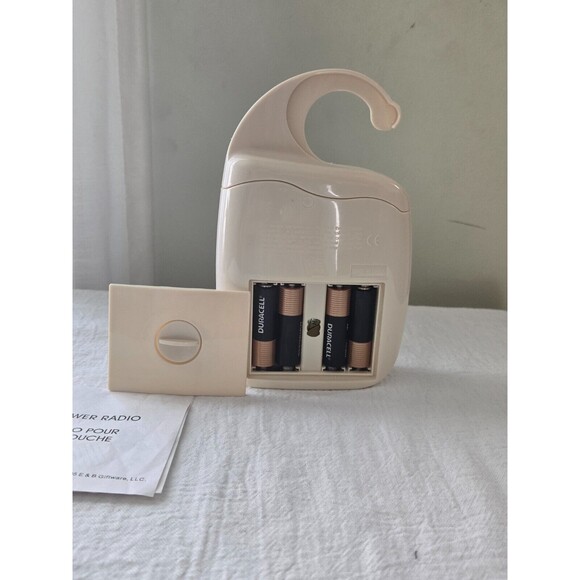 E&B Giftware 2005 Water Resistant AM/FM Portable Shower Radio - Picture 4 of 4